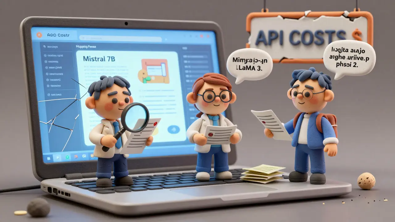 Three clay AI models on a shelf processing medical, financial, and multilingual documents.