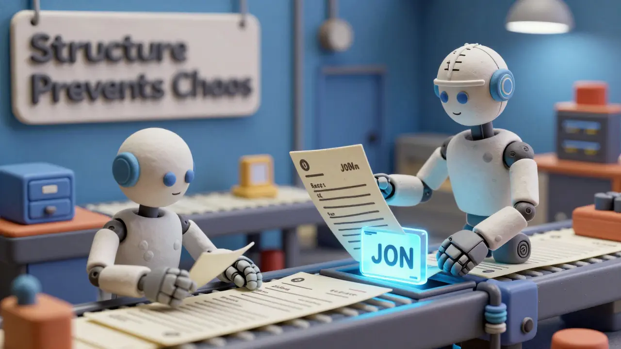 Une chaîne de production en argile transforme des factures mal lues en JSON précis.