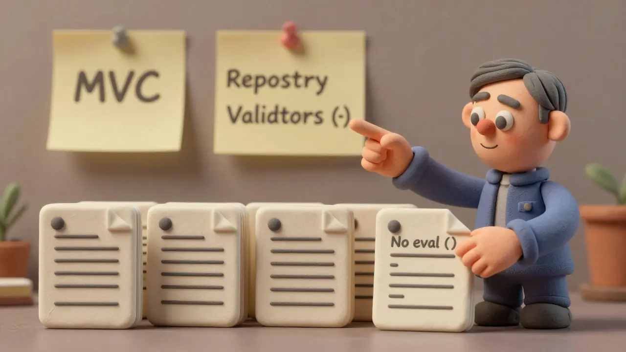 Une IA en argile guide l'application de règles de conception via des gabarits de fichiers cohérents.