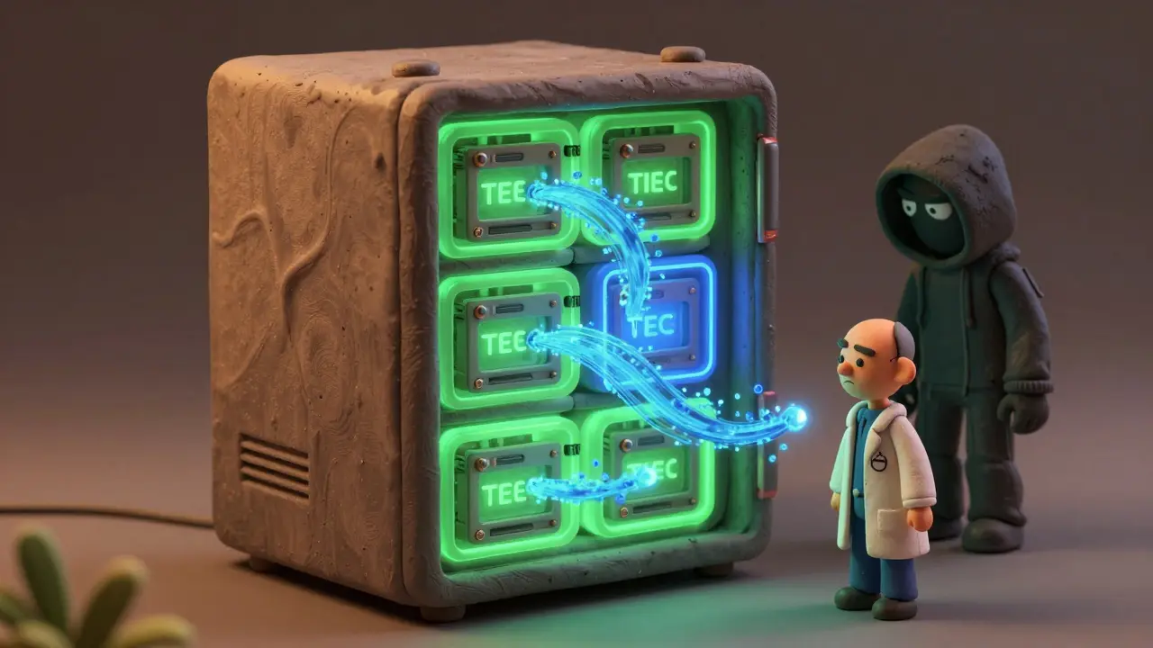 Calcul confidentiel pour l'inférence des LLM : les TEE et le chiffrement en usage