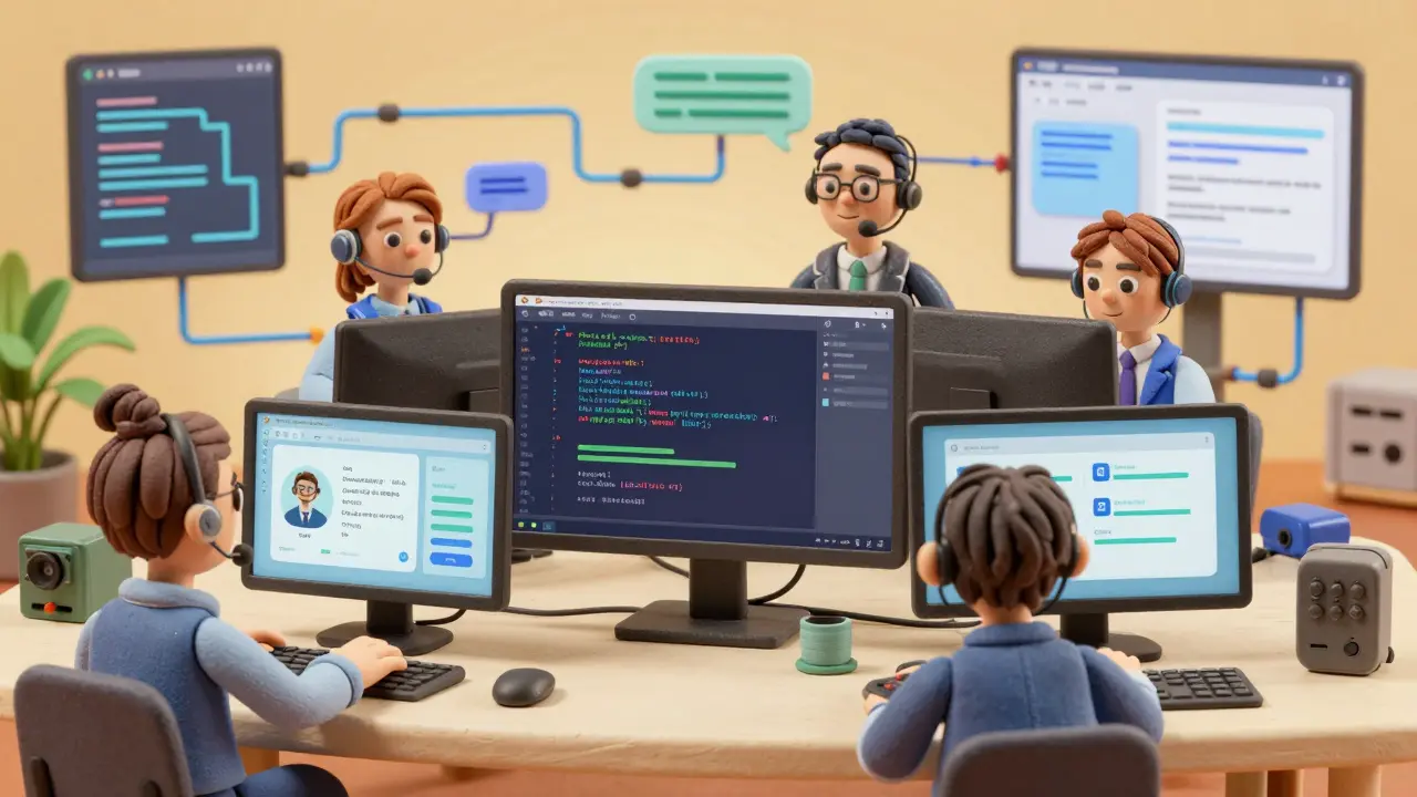 Déploiement pratique d'IA dans un environnement professionnel avec différents scénarios