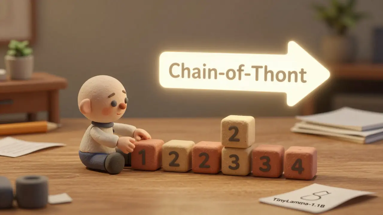 Distiller le raisonnement : Les petits modèles linguistiques peuvent-ils apprendre la chaîne de raisonnement ?