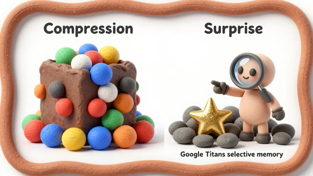 Comparaison visuelle des méthodes de compression et mémoire sélective en argile