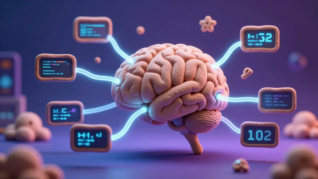 Cerveau en argile s'adaptant dynamiquement aux entrées de données
