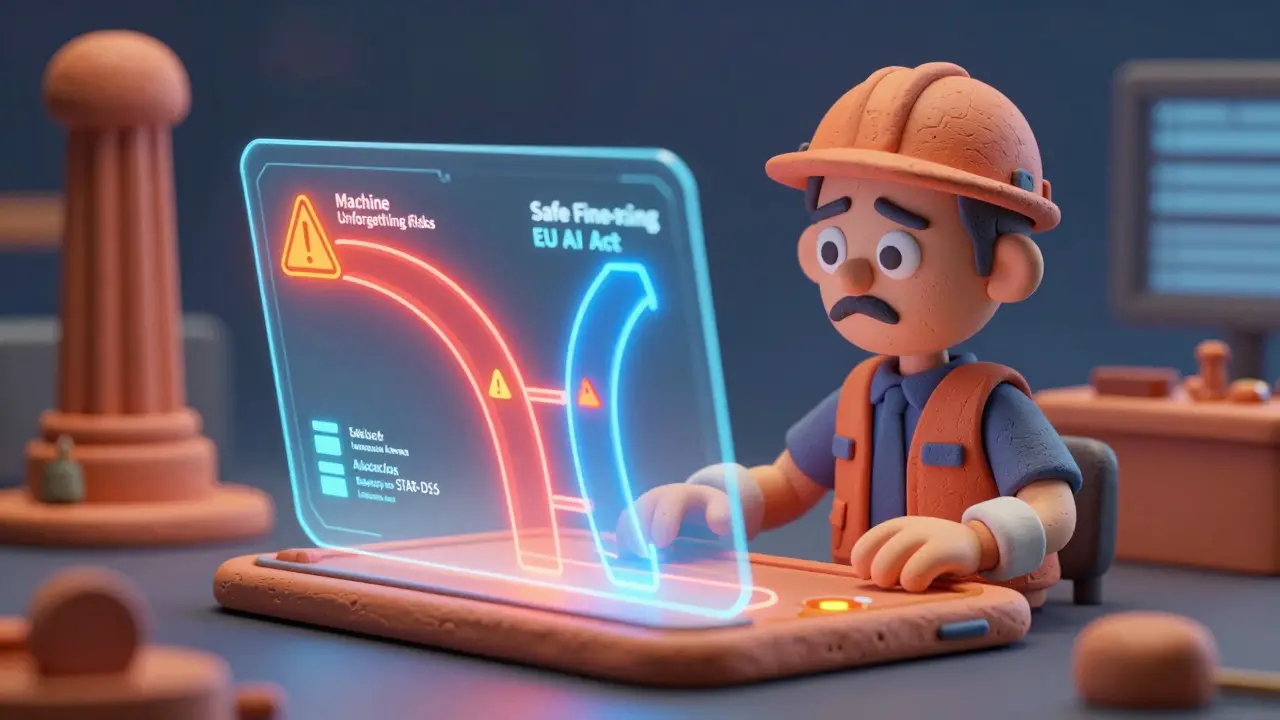 Ingénieur argile analysant les risques de l'IA sur tablette