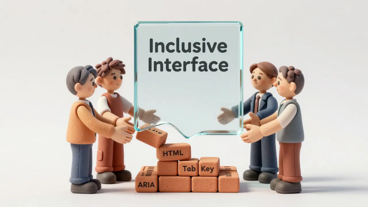 Piliers techniques de l'accessibilité soutenant une interface