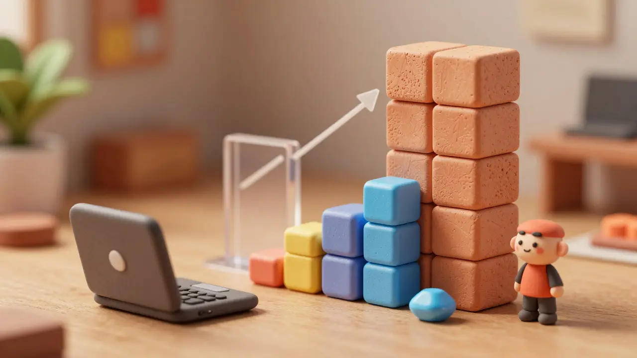 Scène miniature montrant la réduction de taille des données par quantification