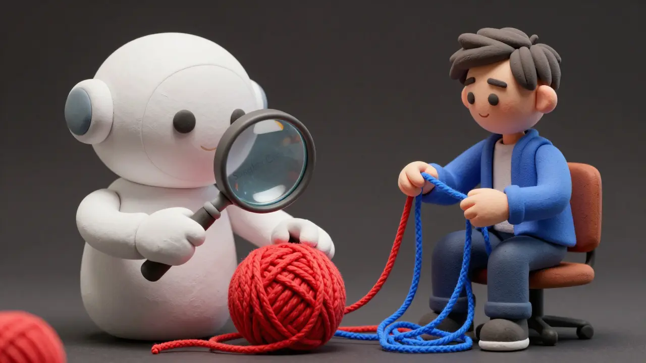 Assistant IA et développeur vérifiant la sécurité du code