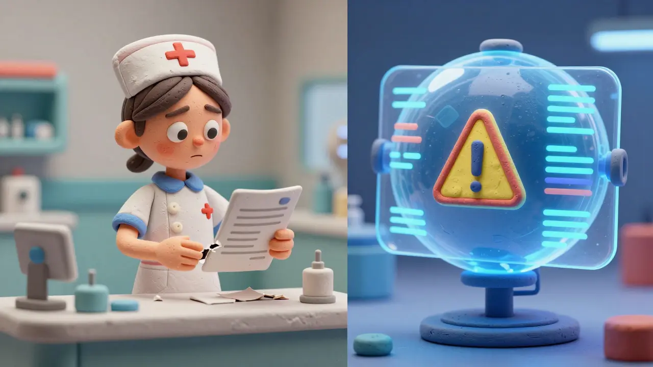 Scène d'argile montrant les défis du triage médical et les biais de l'IA