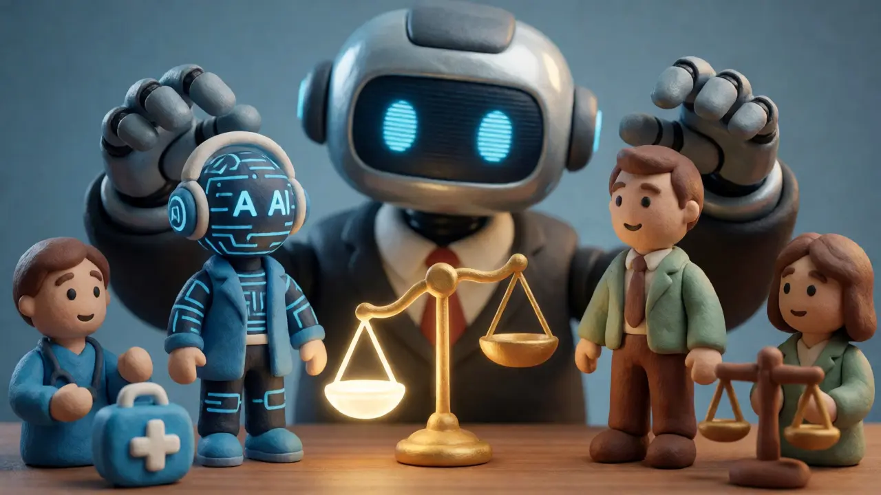 Robot en argile favorisant un profil technologique au détriment d'un profil traditionnel.