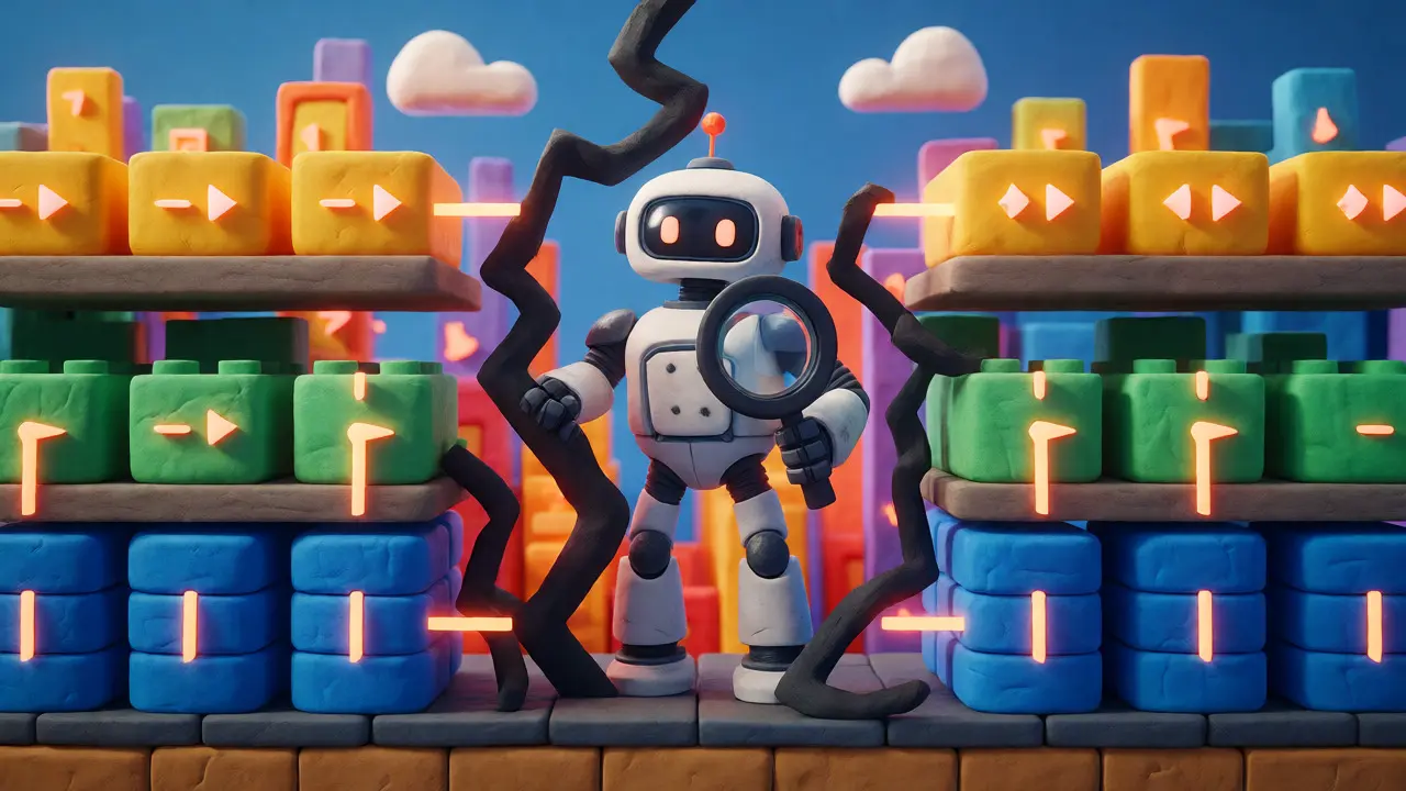 Robot gardien bloquant une connexion directe entre les couches UI et base de données en argile.